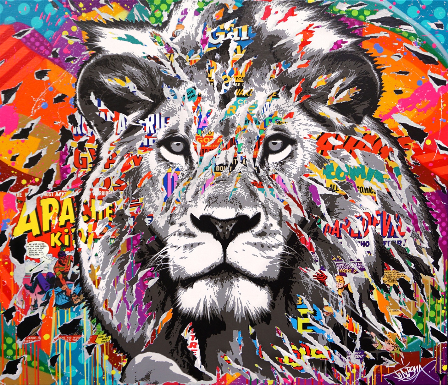 Pop rocks lion