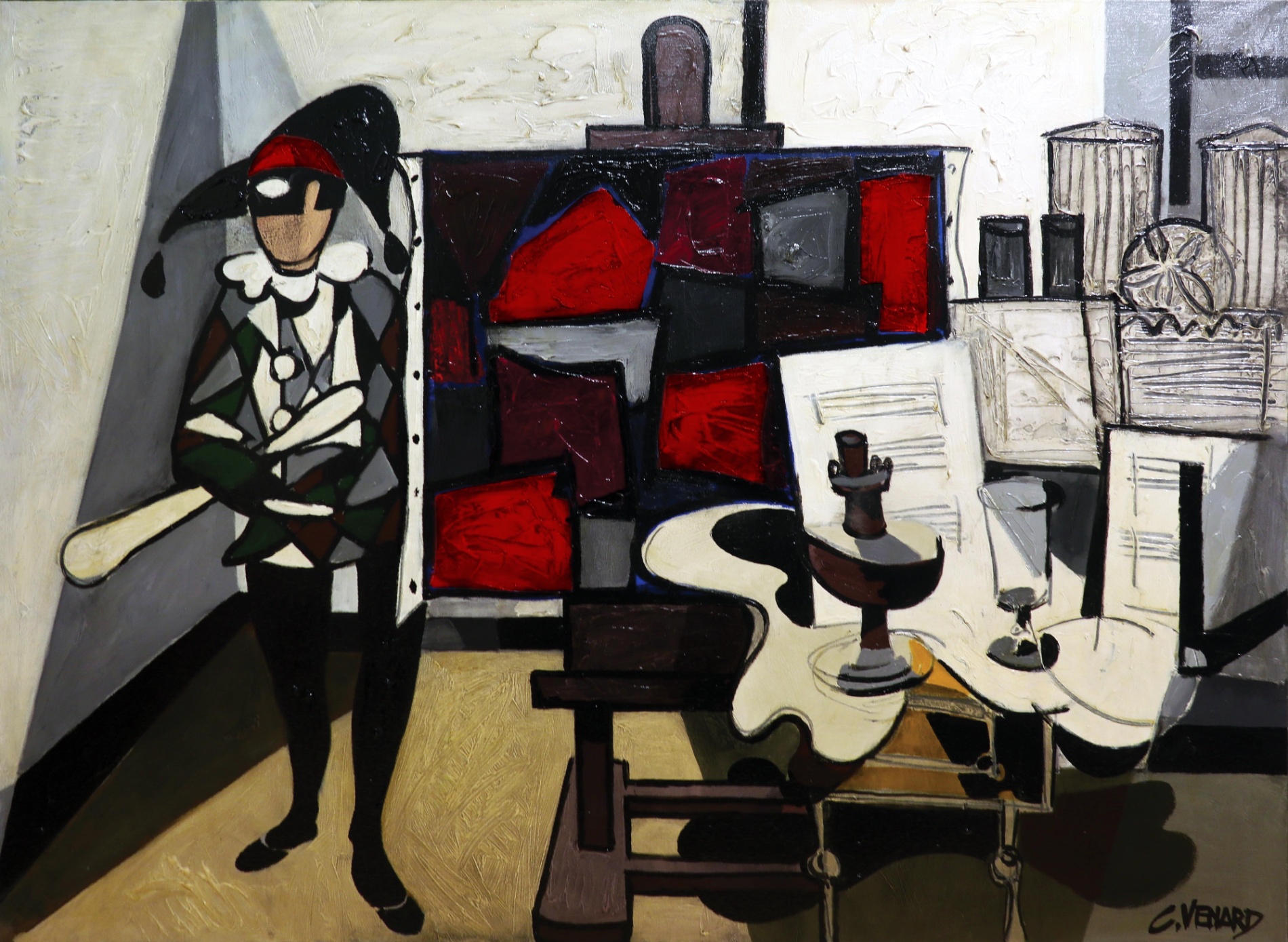 Arlequin dans l'atelier
