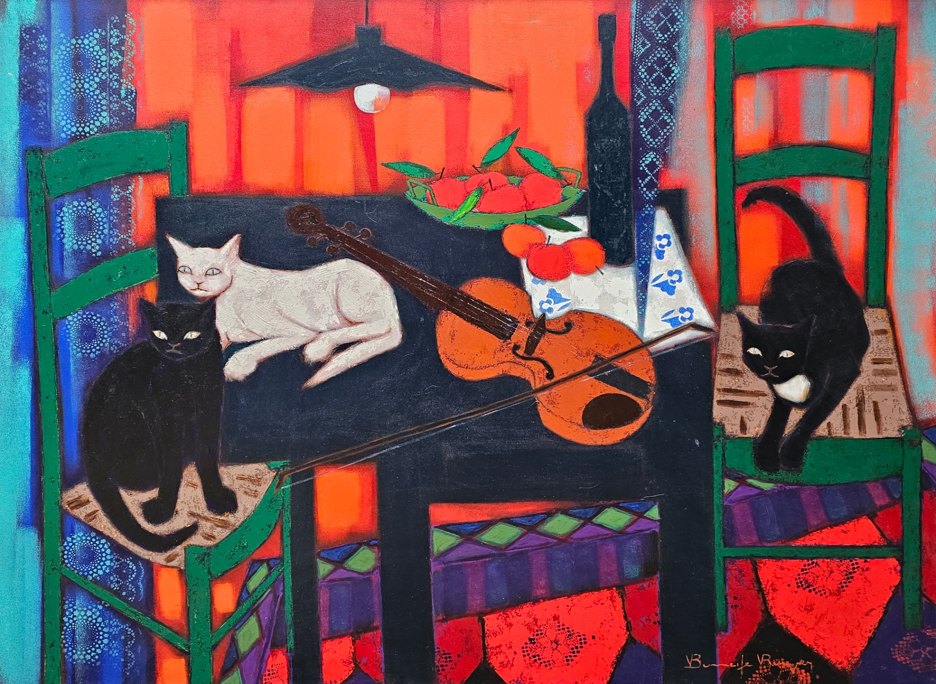 Les chats et le violon